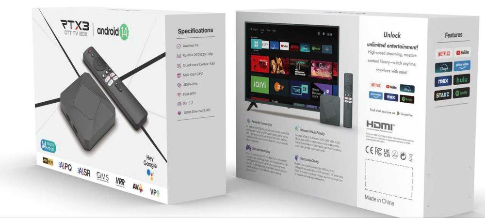 TVBOX RT-X3 ELEBAO 4/32 Прошивка+бесплатные каналы