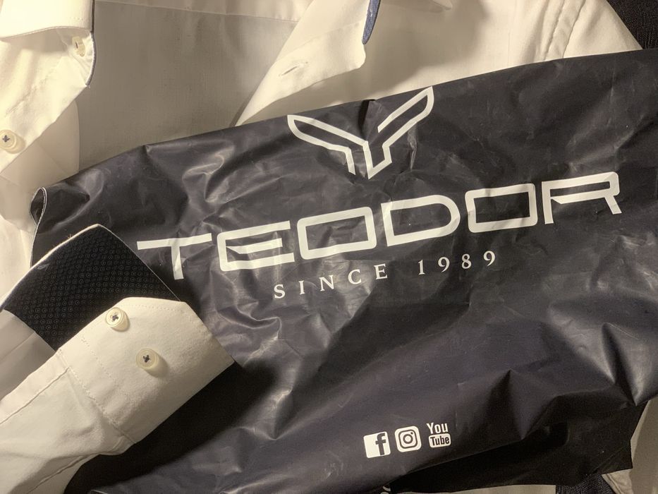 Бяла официална риза TEODOR