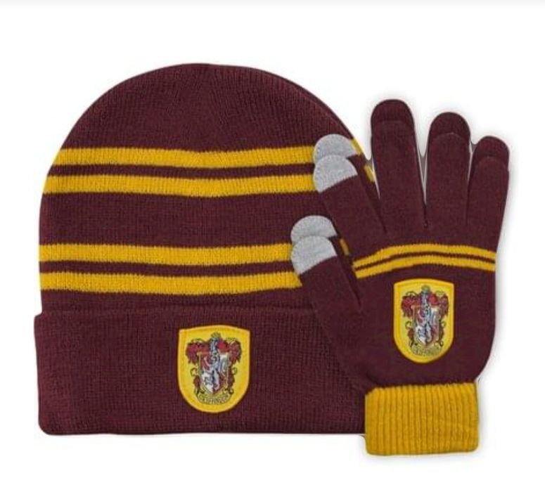 Комплект шапка и перчатки Гриффиндора Гарри Поттер
