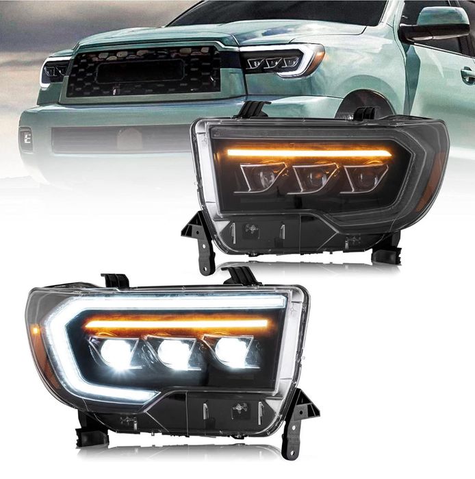 Данимични LED фарове Toyota tundra 2007-2013 и Toyota sequoia  08-21