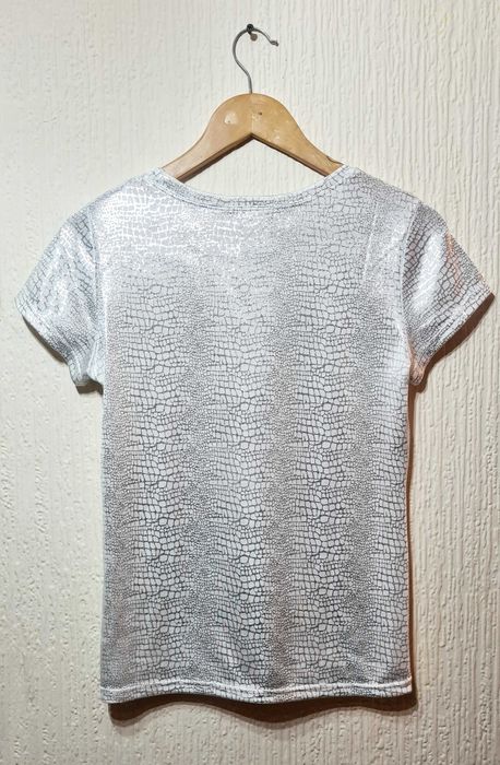 Дамска тениска металик лъскава