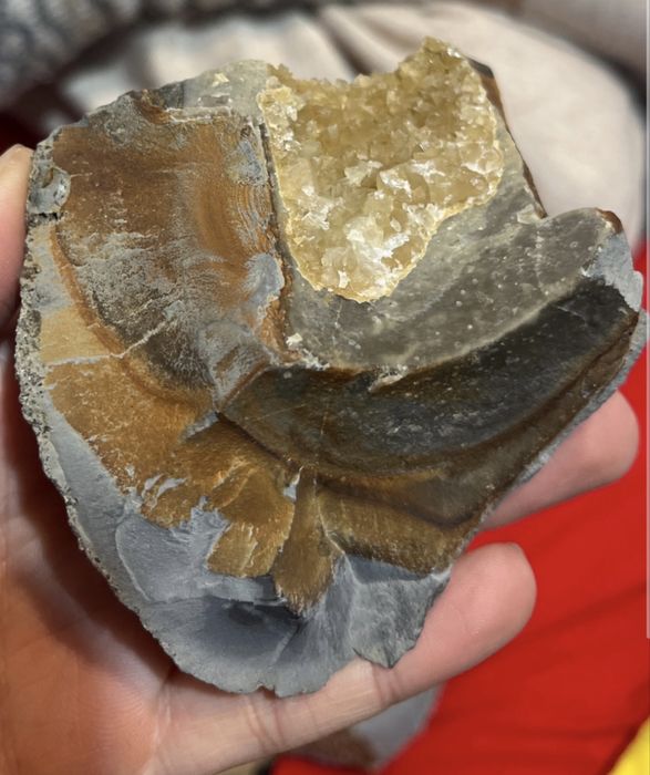 Geodă de agat și cuarț – cristale drusy naturale brut