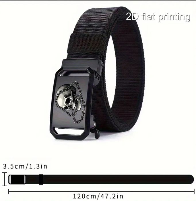 Мъжки колан с череп