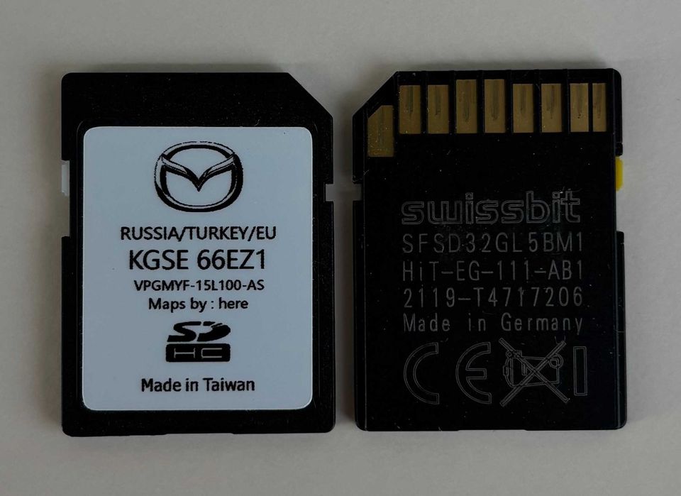 2026 Ново Оригинална Sd Card Mazda Connect 1 Европа Турция Мазда Карта