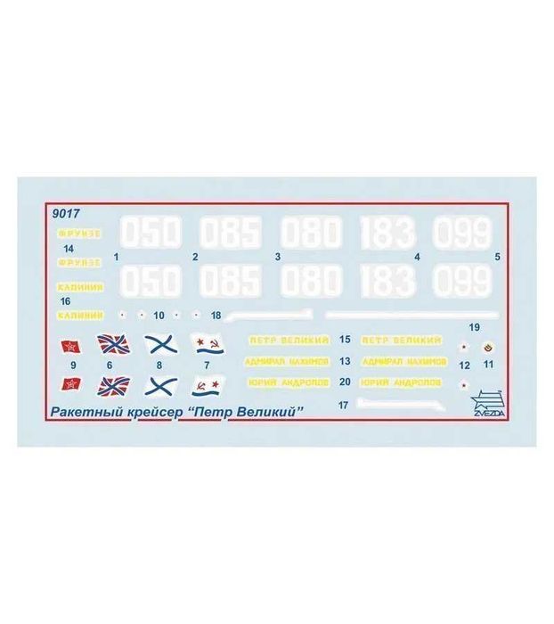 Сборная модель-Российский Атомный Крейсер "ПЁТР ВЕЛИКИЙ" масштаб 1:700