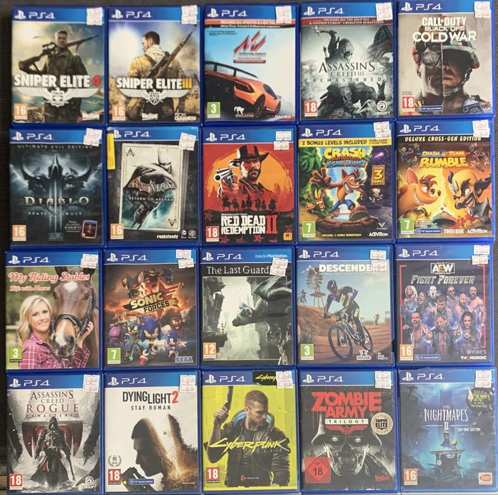 PS4 игри Playstation 4/ Плейстейшън 4 игри - 20.45€ (40.00лв) за брой