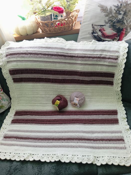 Одеяло изплетени с качествена прежда!