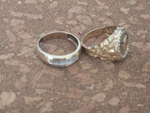 2 Inele Aur 14k si 9k cu Diamante Naturale!