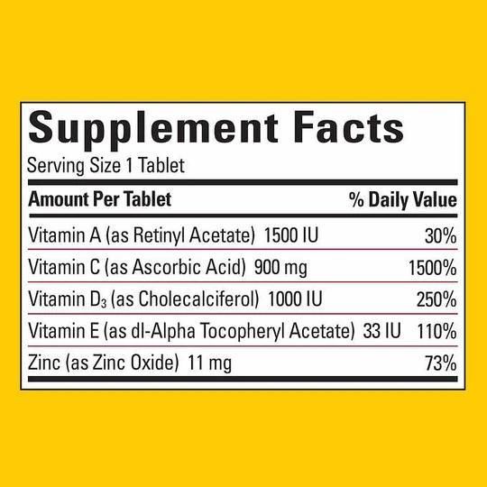 Витамин С+ цинк+ D+ Е+ А Иммунный Комплекс Nature Made, 200 таб USA