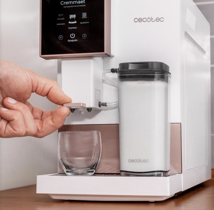 !!!Нова!!! Кафеавтомат Cecotec Cremmaet Compactccino White Rose 19bar 1450W Автоматична кафе машина с резервоар за мляко Cecotec