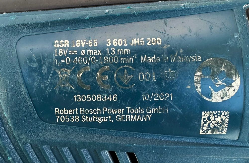 Bosch GSR 18V-55 - Безчетков винтоверт 18V
