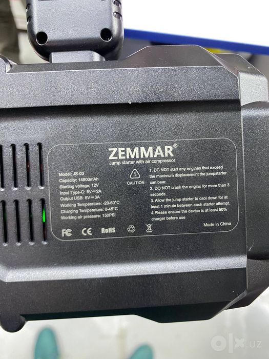 Jump starter pover bank power bank nasosliy