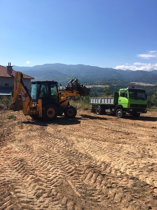 Услуги с багер и самосвал