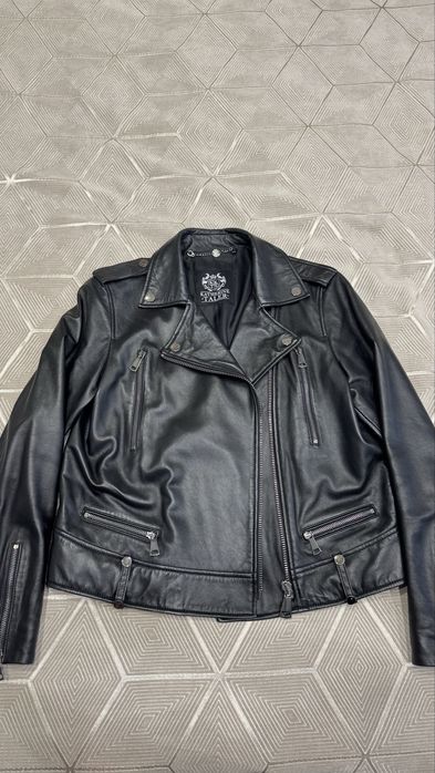 Кожаная натуральная косуха Италия