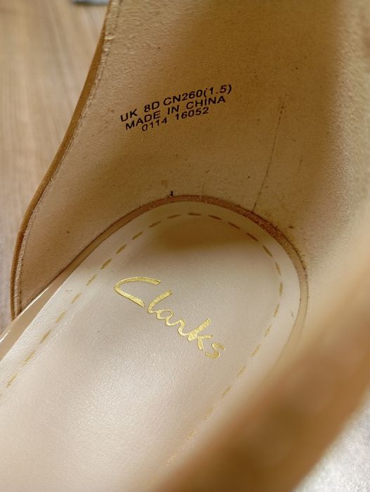 Дамски сандали на ток Clarks Susie Deva Бежови номер 42