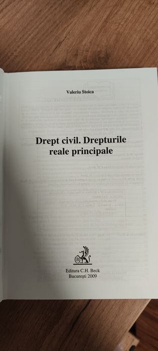 Drept civil drepturile reale principale Stoica