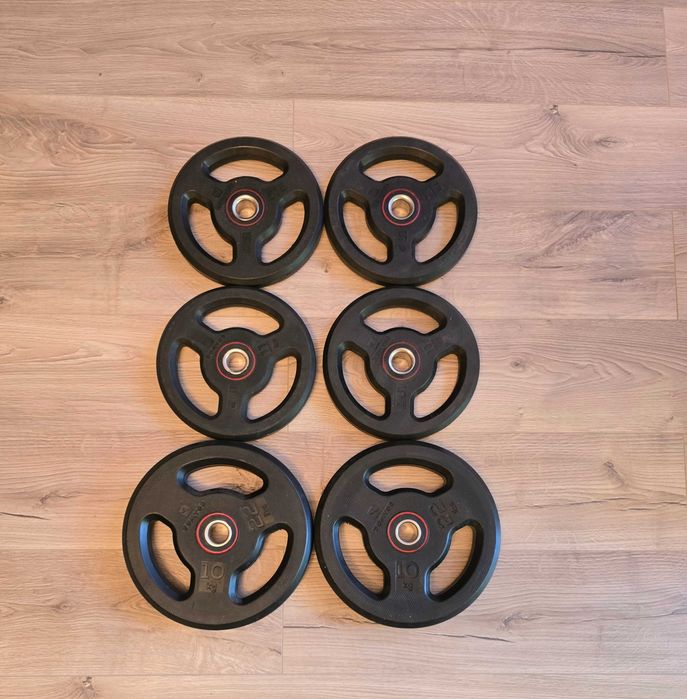Banca fitness multifunctionala DHS, discuri cauciuc incluse