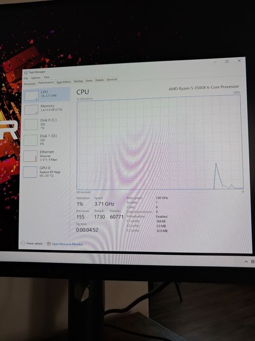 Gaming PC Ryzen 5 3500x Sapphire rx vega 64 8gb