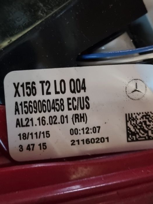 Stop haion dreapta Mercedes GLA ( X156 ) 2013 - 2017 SUV 4 Usi (1470) Bec clasic A1569060458 Garantie