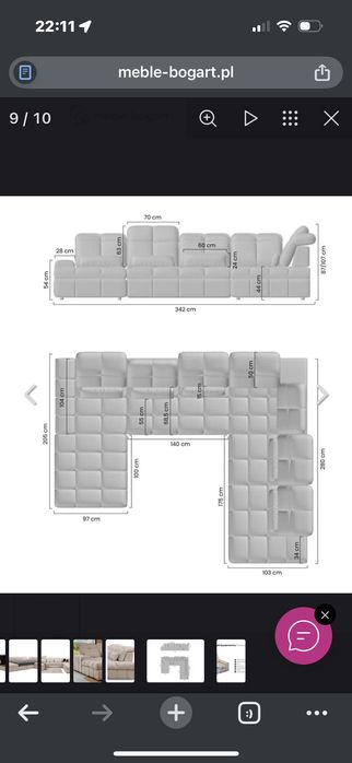 Ъглов диван - чисто нов
