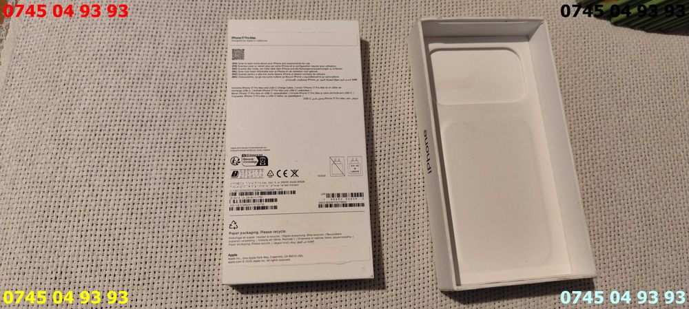 cutie iphone 17 pro max Deep Blue 256 Gb