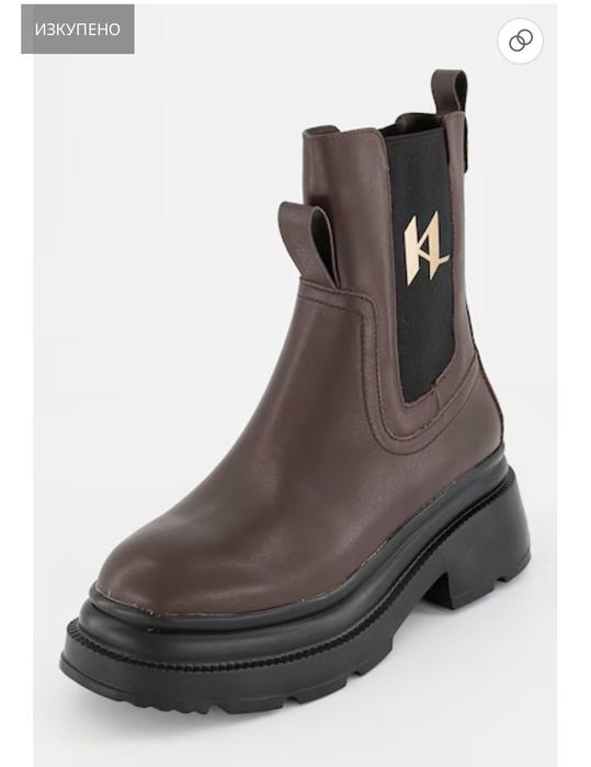 Karl Lagerfeld кожени боти