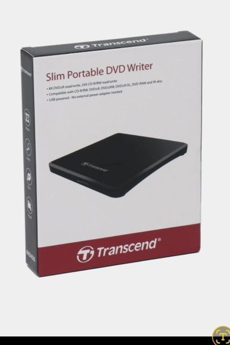 Внешний привод DVD Transcend  Slim portable DVD  wireter