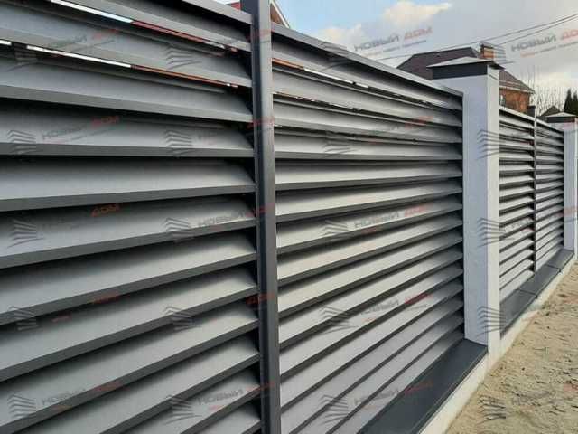 Забор жалюзи еврожалюзи