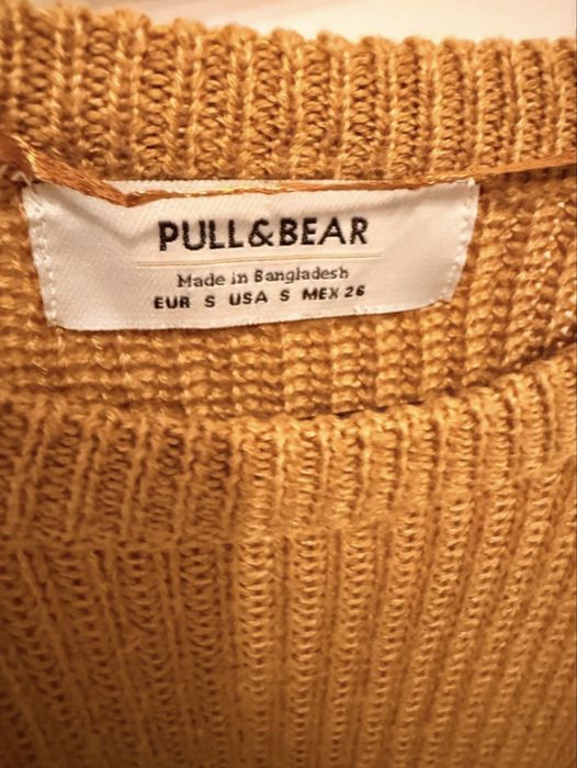 Pulover Pull&Bear mustar marimea S