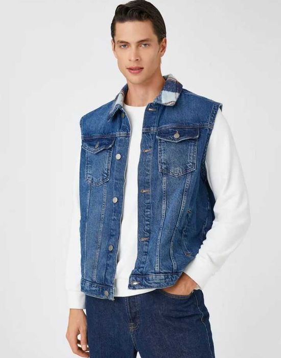 Джинсовая жилетка