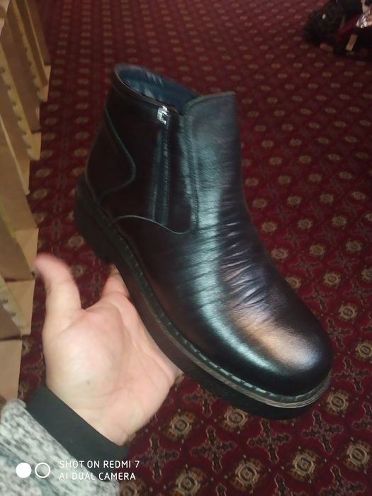 Полусапог мужской из натуральной кожи отличного качества