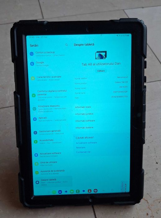 DMX - controller lumini + tabletă Samsung A8
