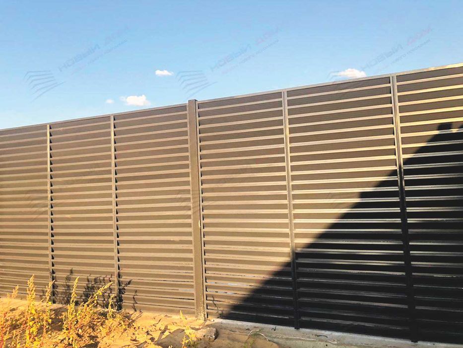 Забор жалюзи горизонтальный
