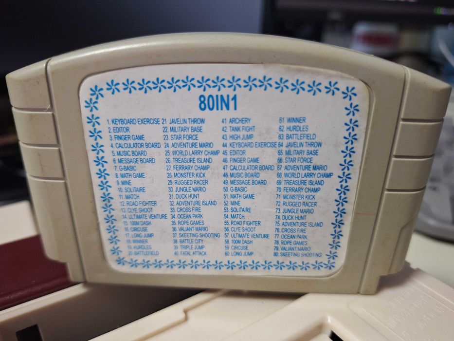 80 in 1 games, caseta discheta clasica cu joc pentru consola TV