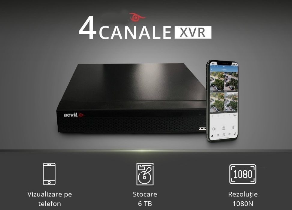 DVR 4 canale si NVR 9 canale Full HD