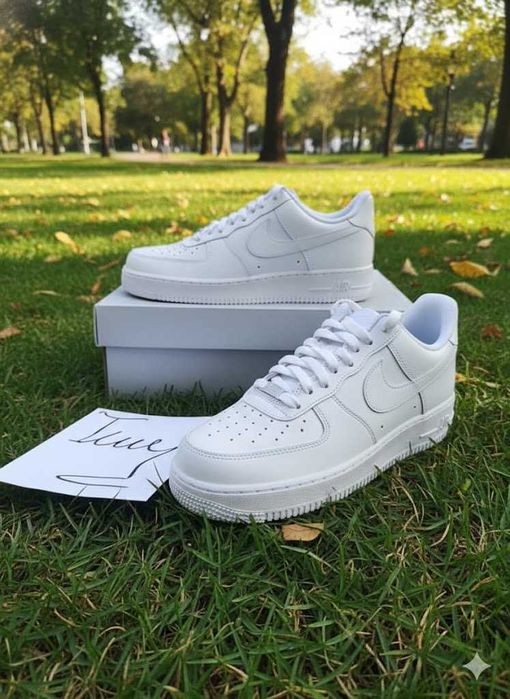 Adidasi Nike Air Force One Triple White - Adidasi Unisex
