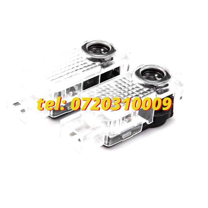 Set Logo Proiectoare Lampi 3d Led Lumini Usi Portiere Sline Audi A Q