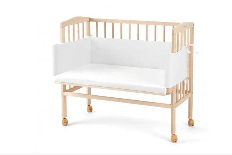 Дървено Детско Легло 2в1 Next to Me с Матрак C88 - Цвят Натурален