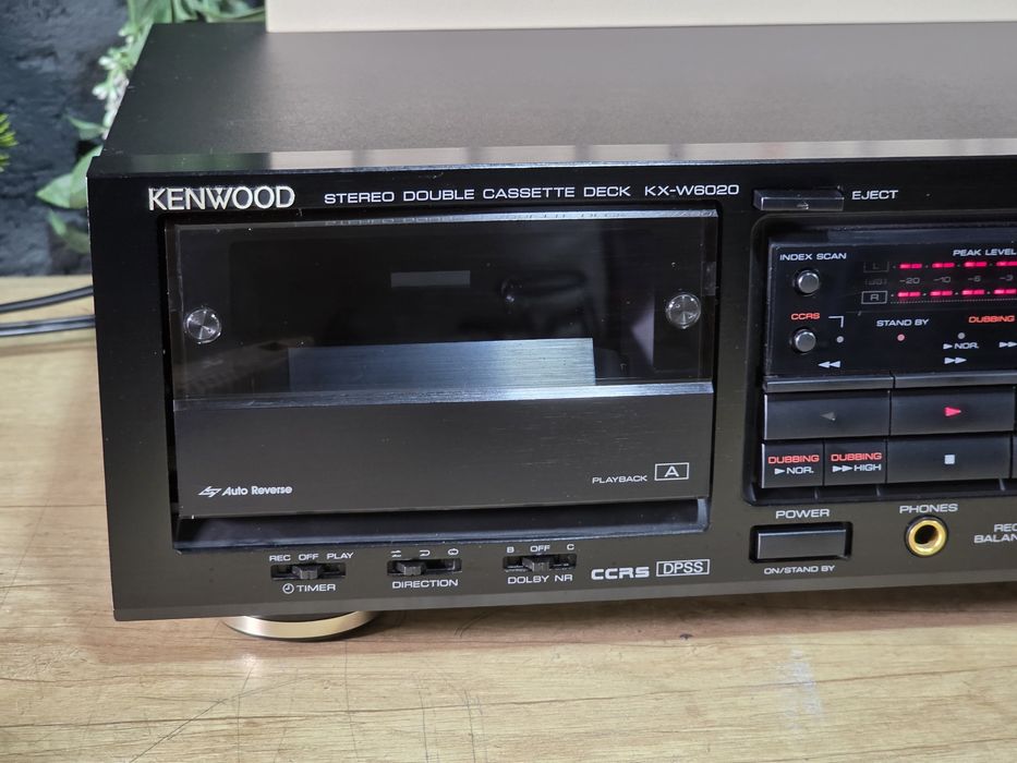 Casetofon deck  KENWOOD kx-w6020, dublu casetofon,  stereo hifi recorder