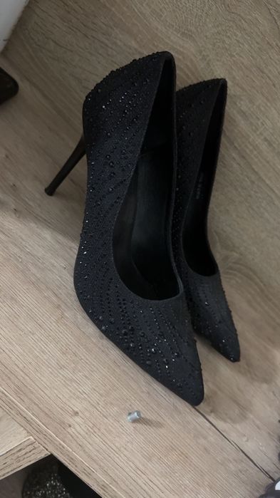 Catwalk pantofi cu toc negru