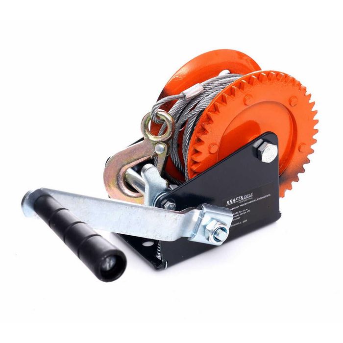 Troliu manual vinci, capacitate 1588 kg 3500 lbs, doua trepte, lungime