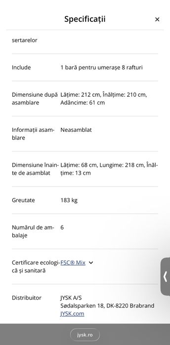 Dulap dressing  Markskel