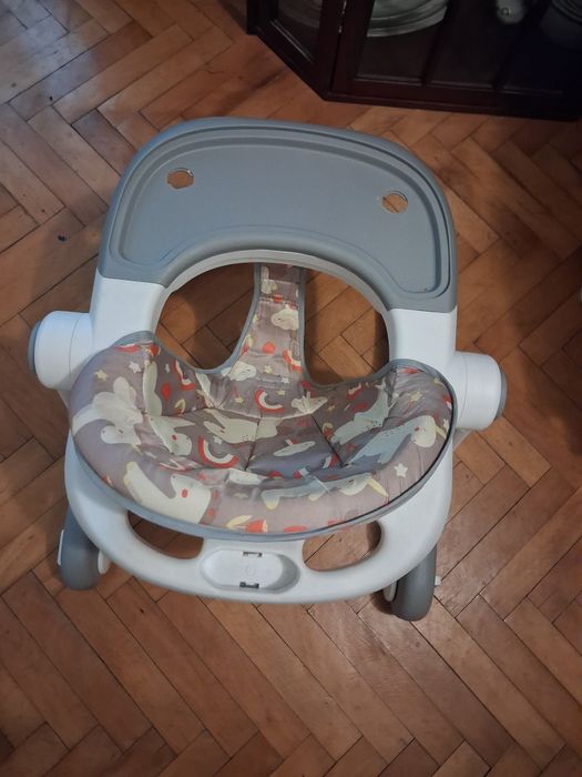 Premergător bebeluși Little  Mom Cosmos Grey 2 in 1