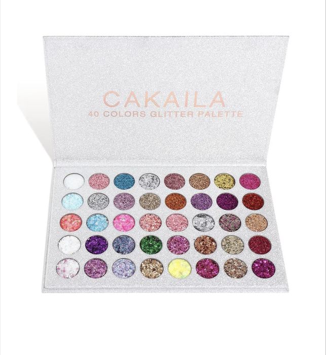 Paleta de glitter / sclipici universal cu 40 culori intens pigmentate