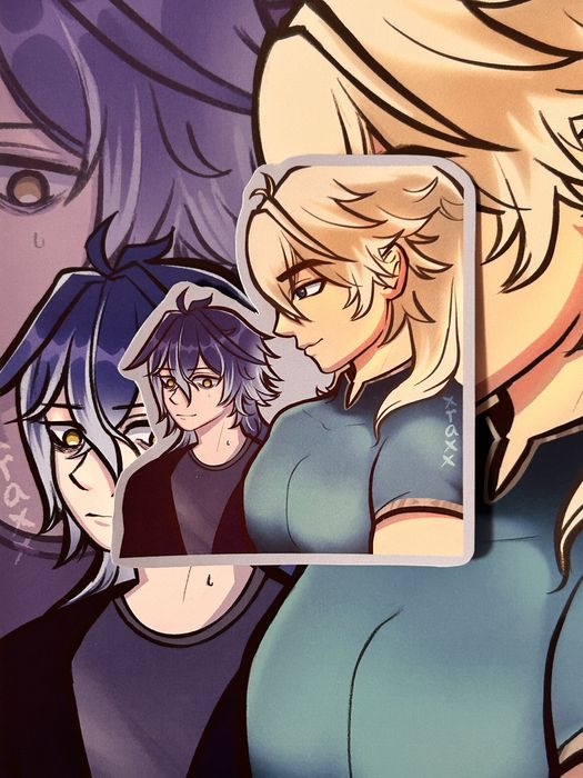 Genshin стикери със собствен дизайн