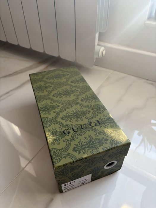 Черни кожени чехли Gucci, 38 и 39 размер с кутия и прахова торба