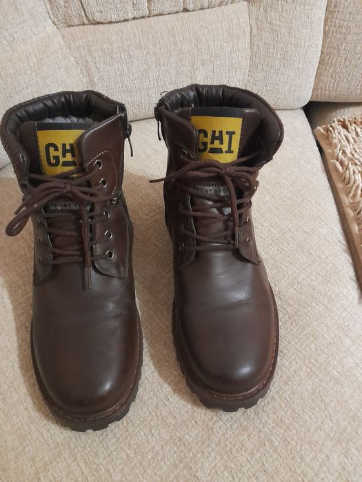 Мужские ботинки на цигейке.