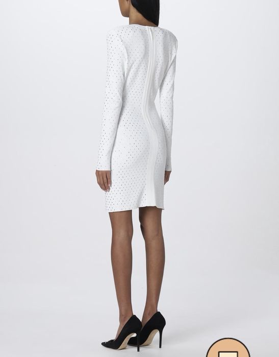 Рокля Elisabetta Franchi бяла с камъни