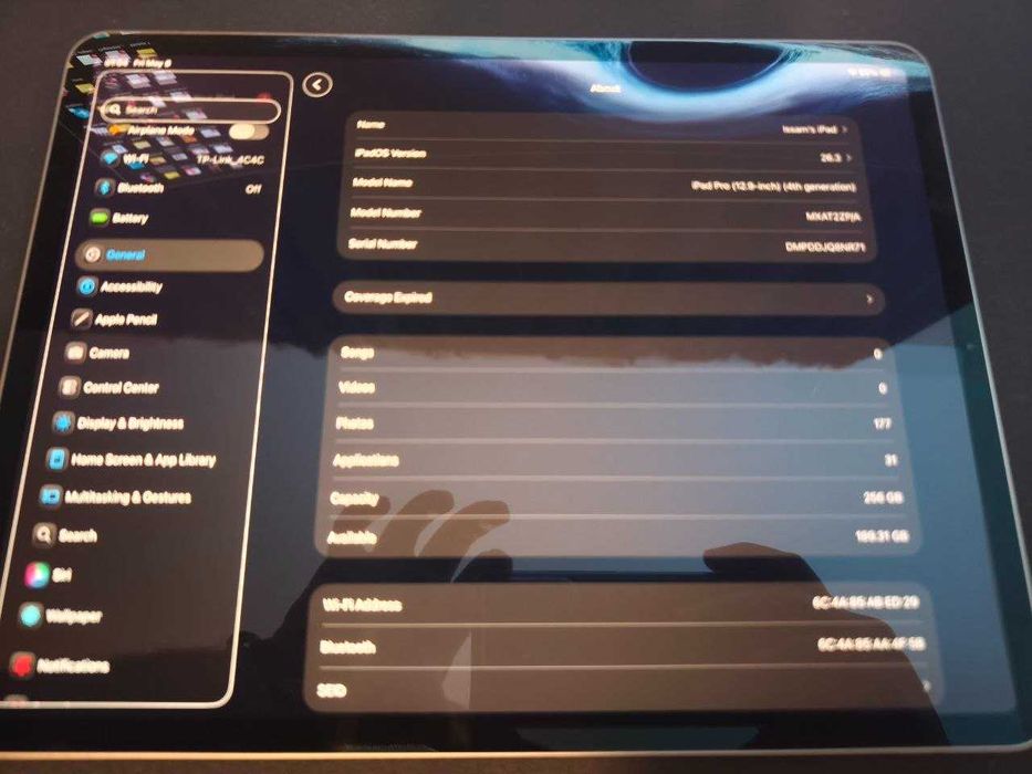iPad Pro 12.9" ( 4th gen) ( 2020) 256GB