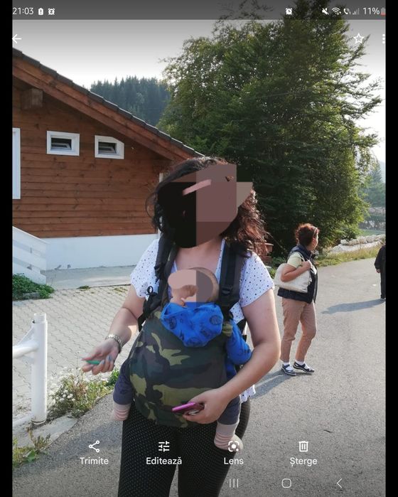 Vand ham/sistem copil facut pe comanda cu protectie de iarna și cadou